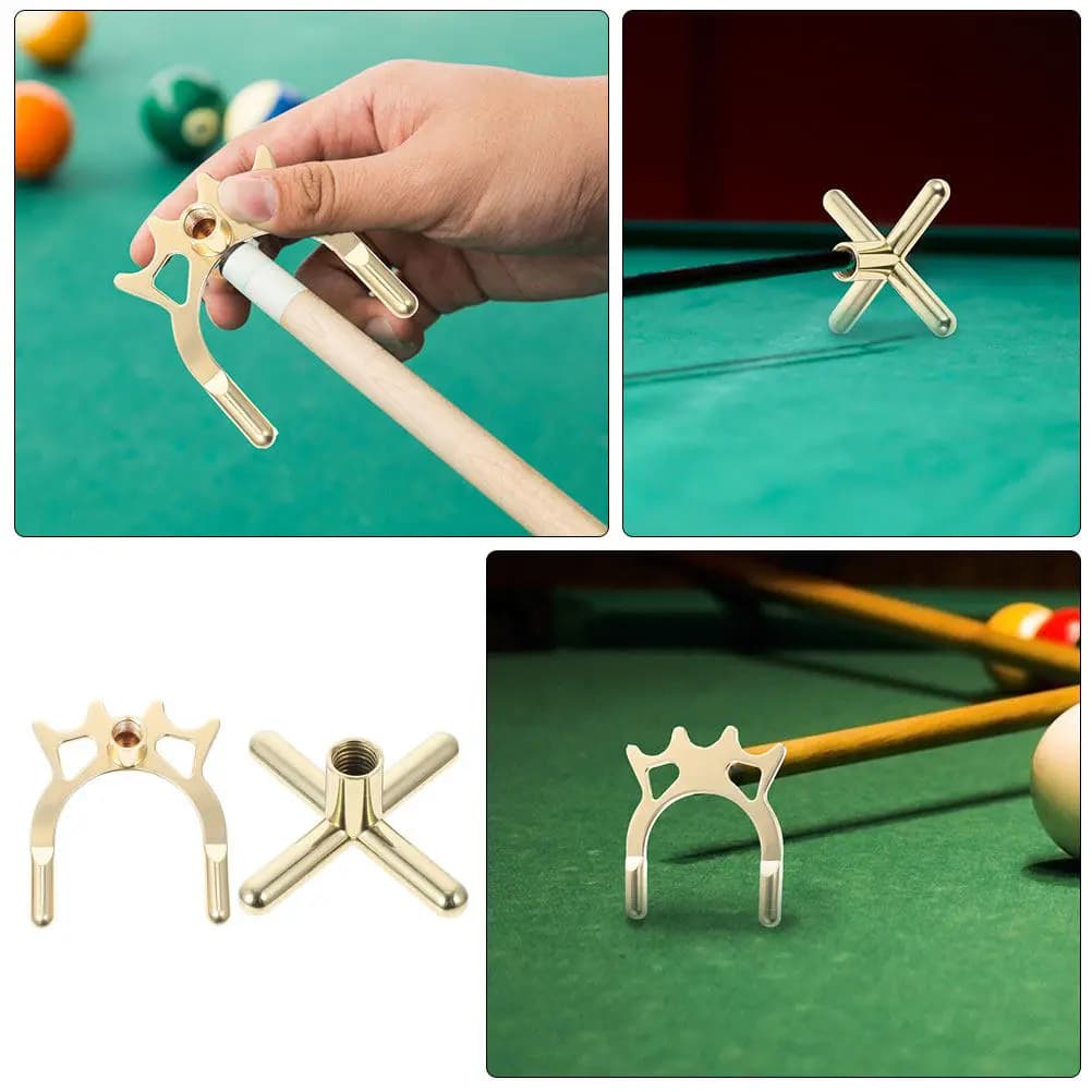 2 Pezzi Testa per Ponte da Biliardo in Metallo per Tavolo da Biliardo, per Colpi Precisi e Utilizzo a Lungo Termine nei Giochi di Biliardo
