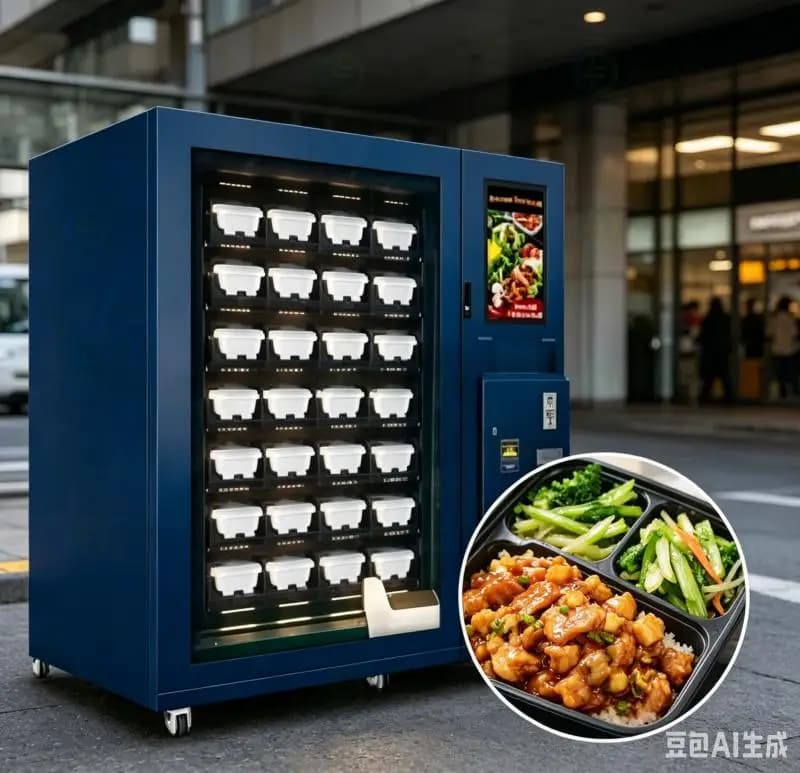 Factory Pre Meal Pasta Rice Frozen Heated Double Microwave Ovens Fast Hot Food Custom Vending Machines for Sale