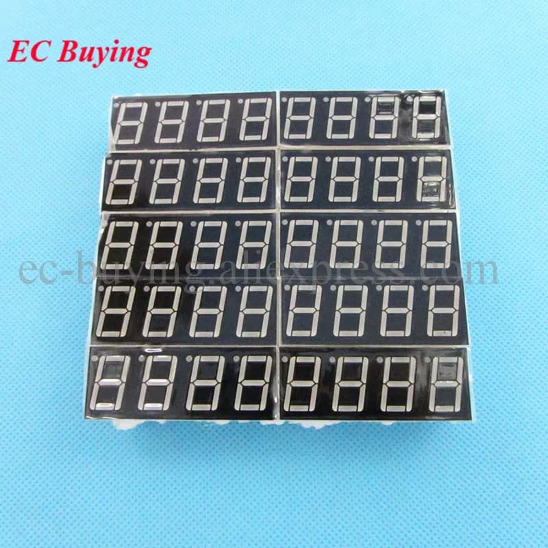5 pcs 0.56 "0.56 inches 7 Segments 4 Bit LED Red Digital Display Joint Anode/Catodo Joint LED 4 bit Digital Tube for Arduino