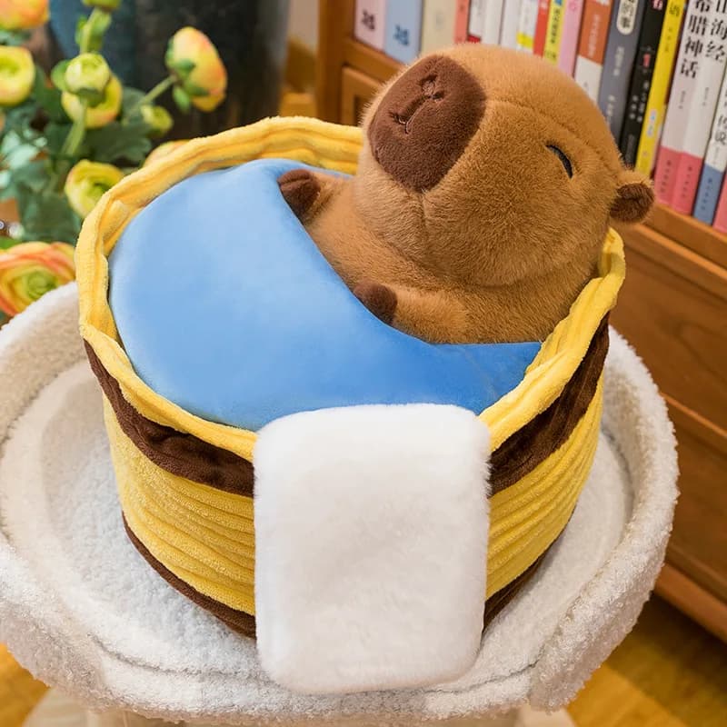 Nuovo Capibara da bagno Bambole di peluche Carino Capibara Peluche Giocattolo Divertimento Animali di peluche Cuscino di tiro per bambini Regali di Natale Kawaii