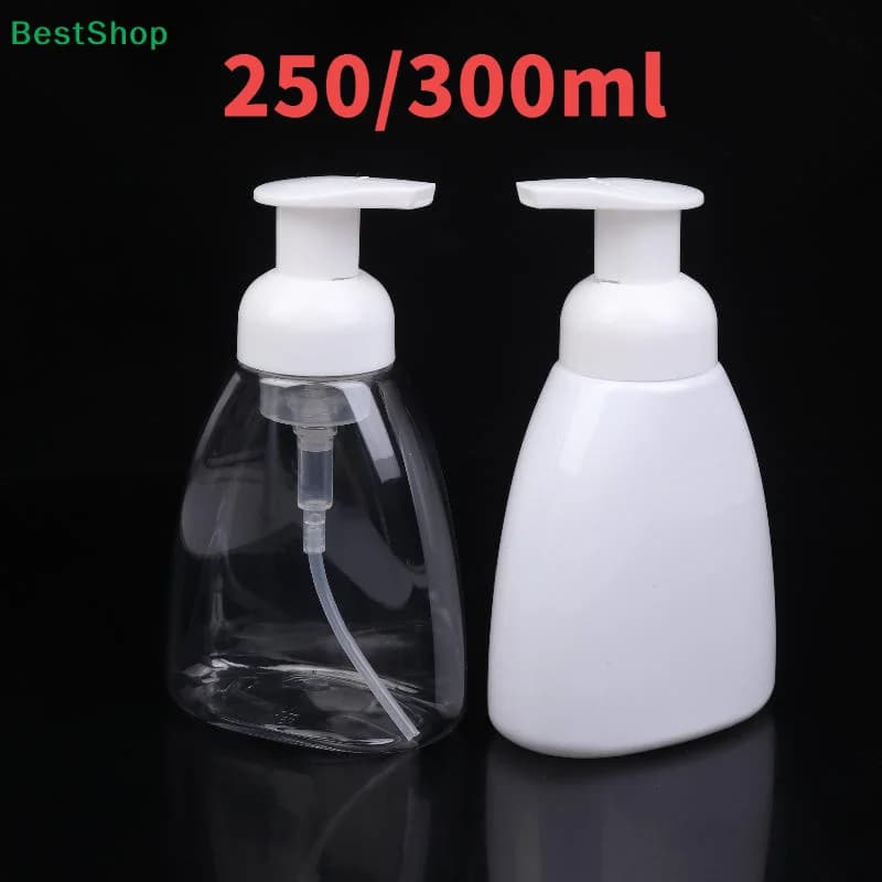 〔R〕Flaconi dosatori per schiuma - Flaconi con pompa a pressione in plastica trasparente/bianca per sapone per le mani, shampoo, contenitori ricaricabili da viaggio