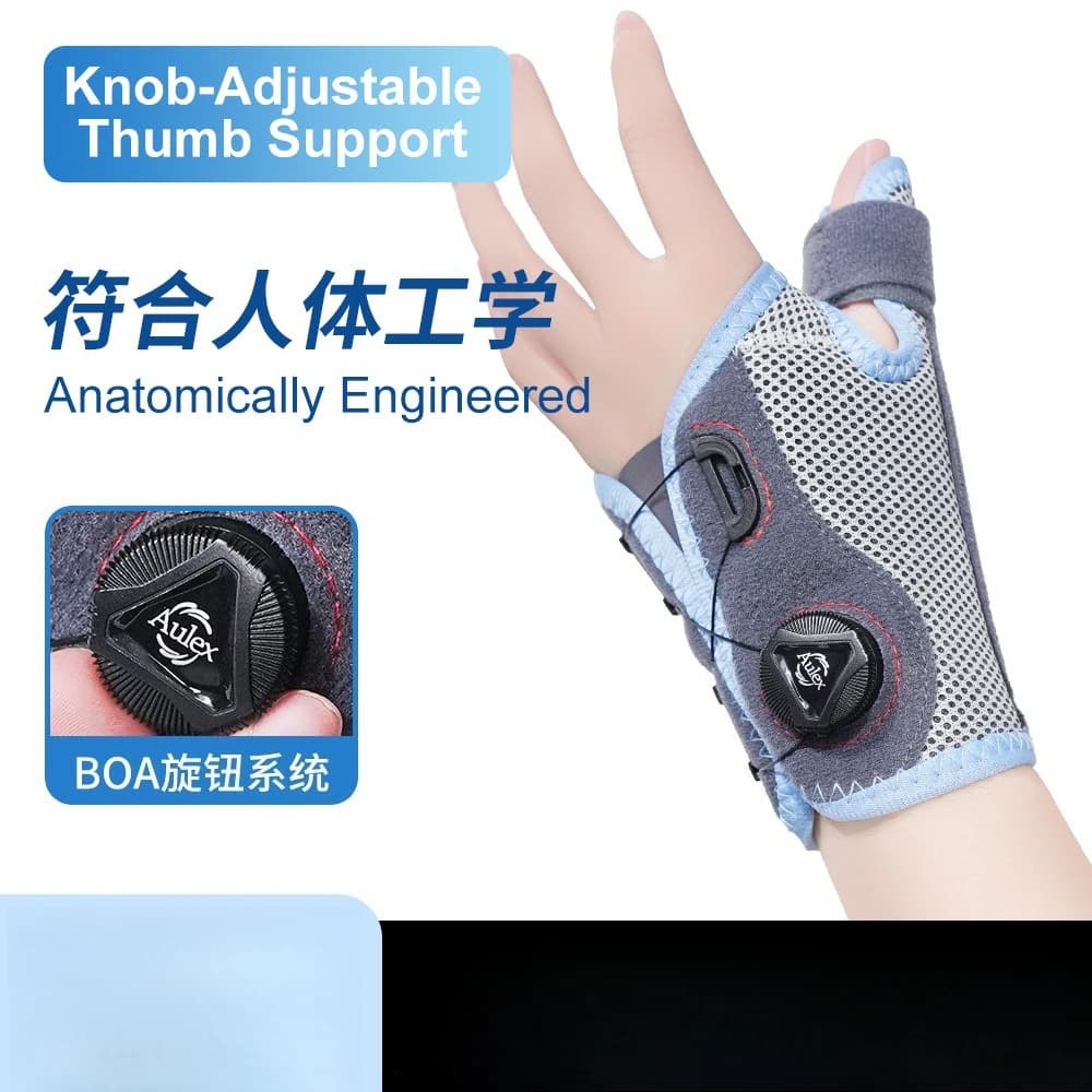 Rotary Adjustable Compression Thumb Wrist Support Brace Sports Injury Rehabilitation Splint