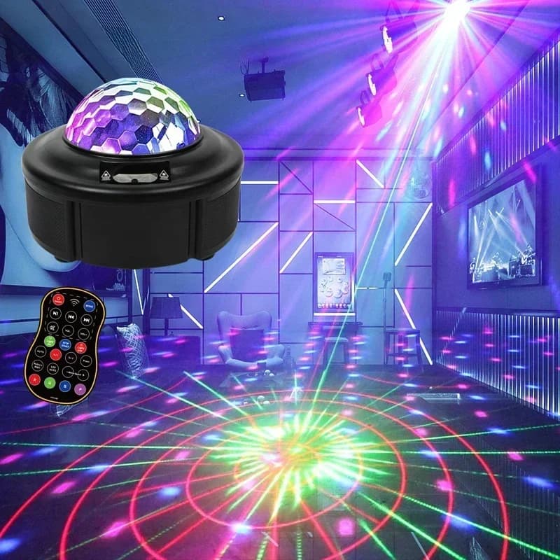 LED portatile Majic Ball Party Light Proiettore flash attivato dal suono Illuminazione scenica Telecomando per l'arredamento del festival del club KTV
