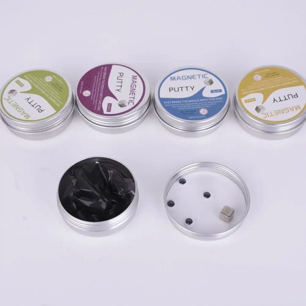Resina magnetica che rimbalza fango argilla colorata argilla di aspirazione magnetica ad alta elasticità interattiva fai da te fango plastilina giocattoli accessori fai da te