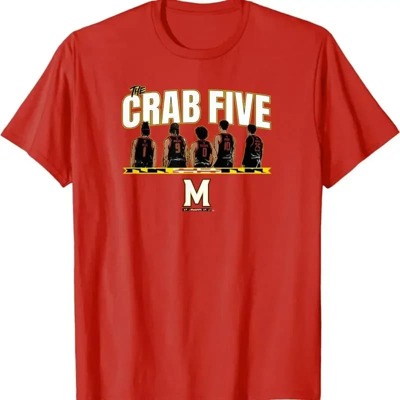 Maglietta da basket Crab Five Lineup Maryland taglia S 4XL