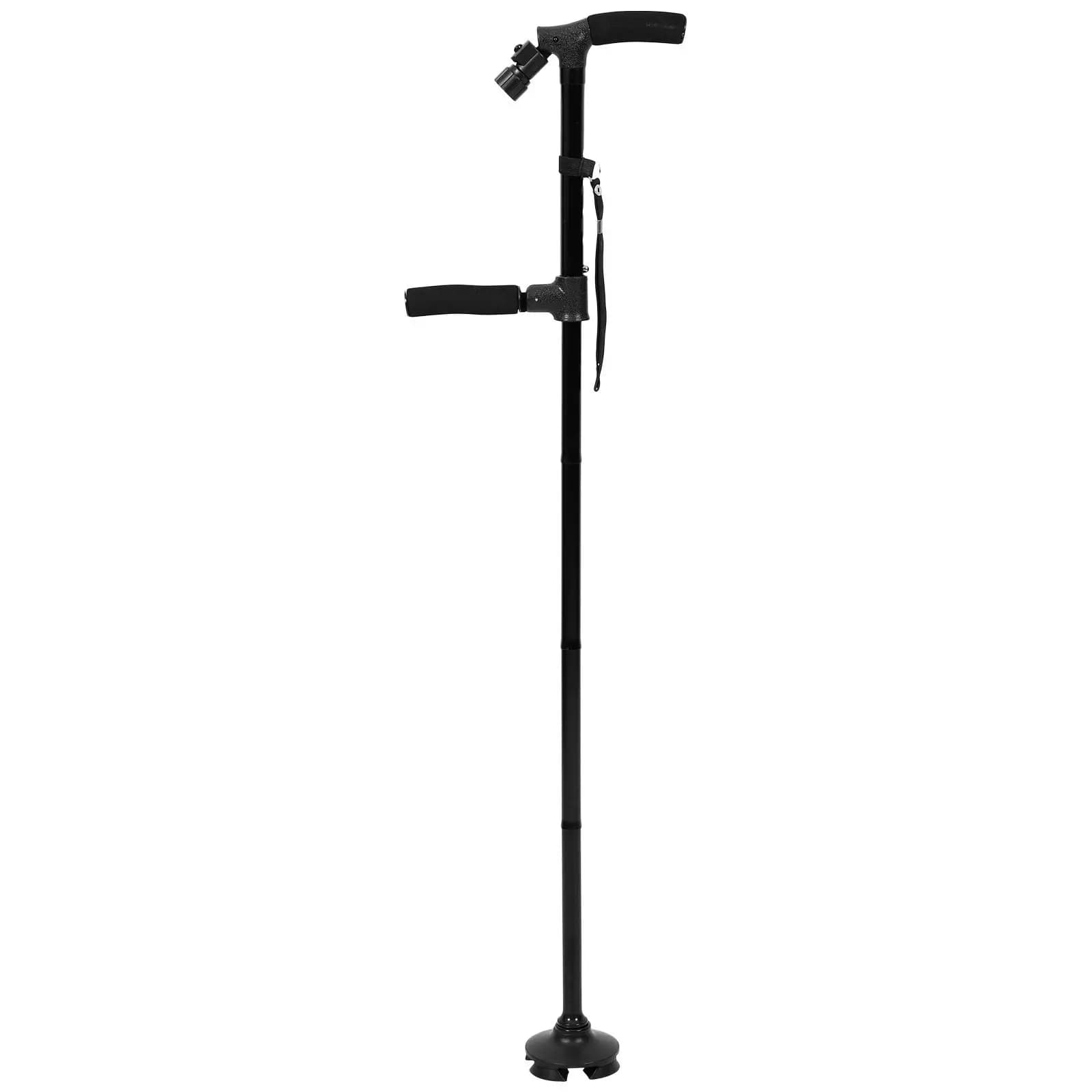 Folding Walking Cane LED Light Adjustable Nonslip Hiking Stick Elderly Trekking Pole Outdoor Mountaineering Walking Pole
