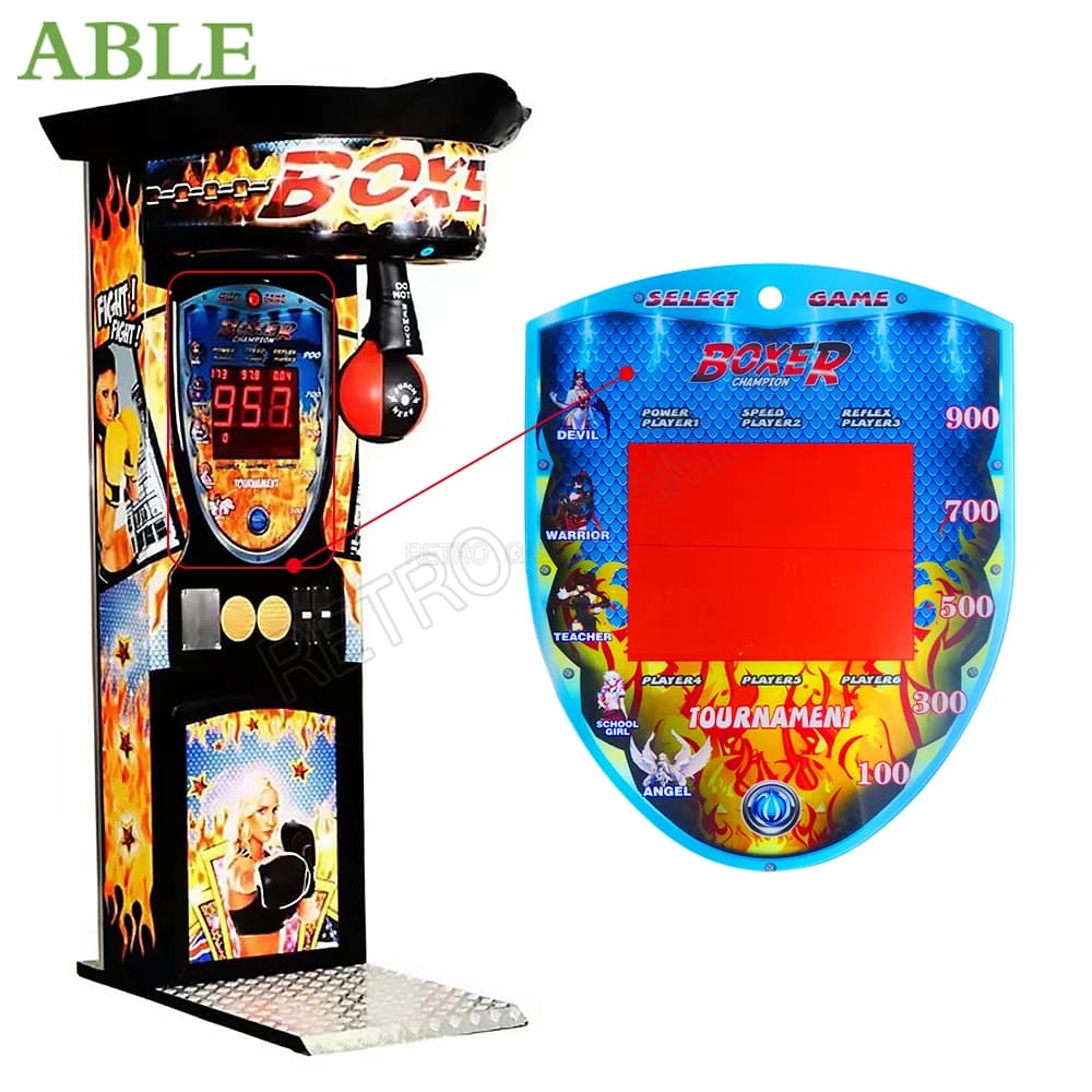 Combattimento boxe gioco Arcade sacco da boxe punti macchina parti del pannello