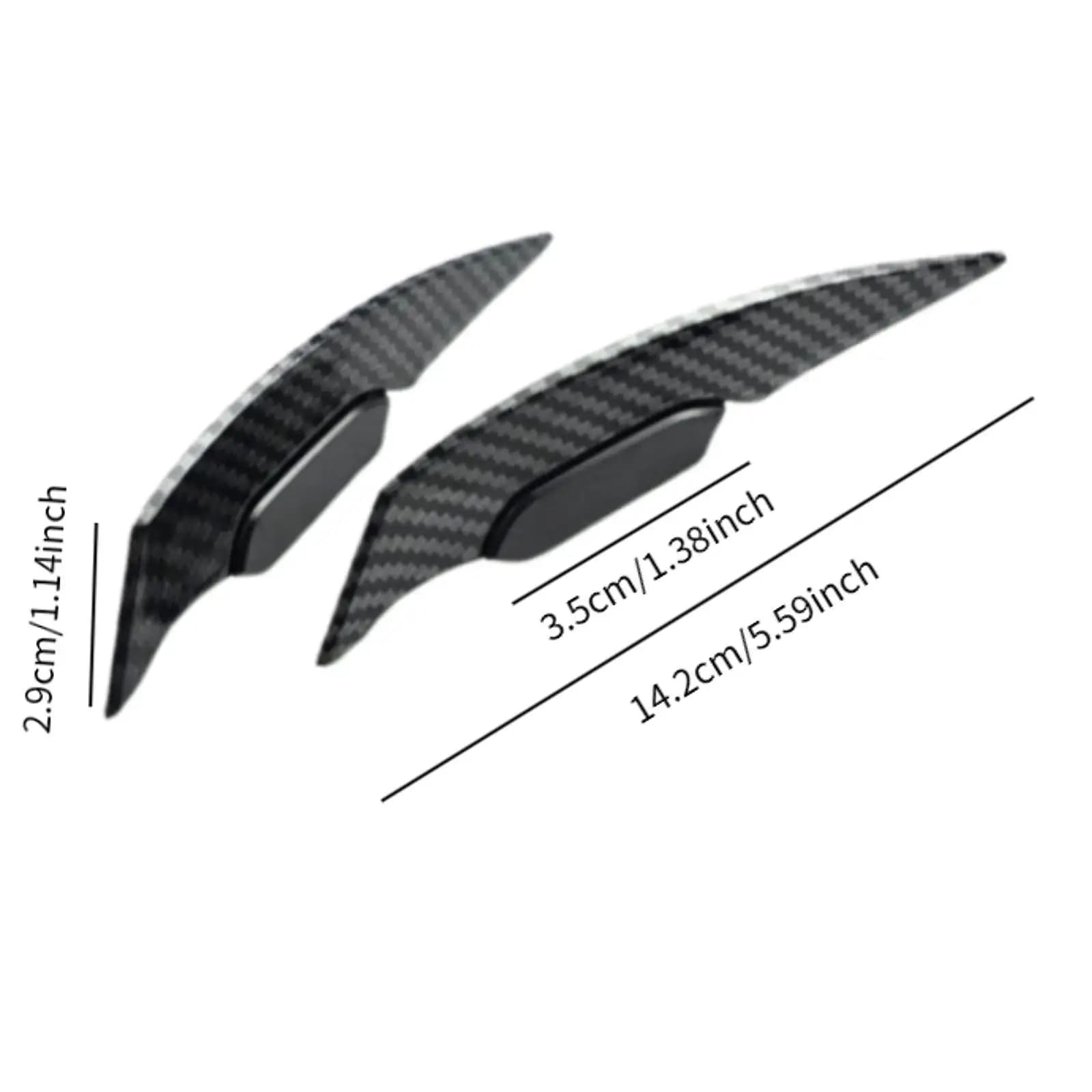 Coppia di Alette Aerodinamiche Universali per Moto, Strisce Adesive Decorative Laterali per Mini Moto e Casco