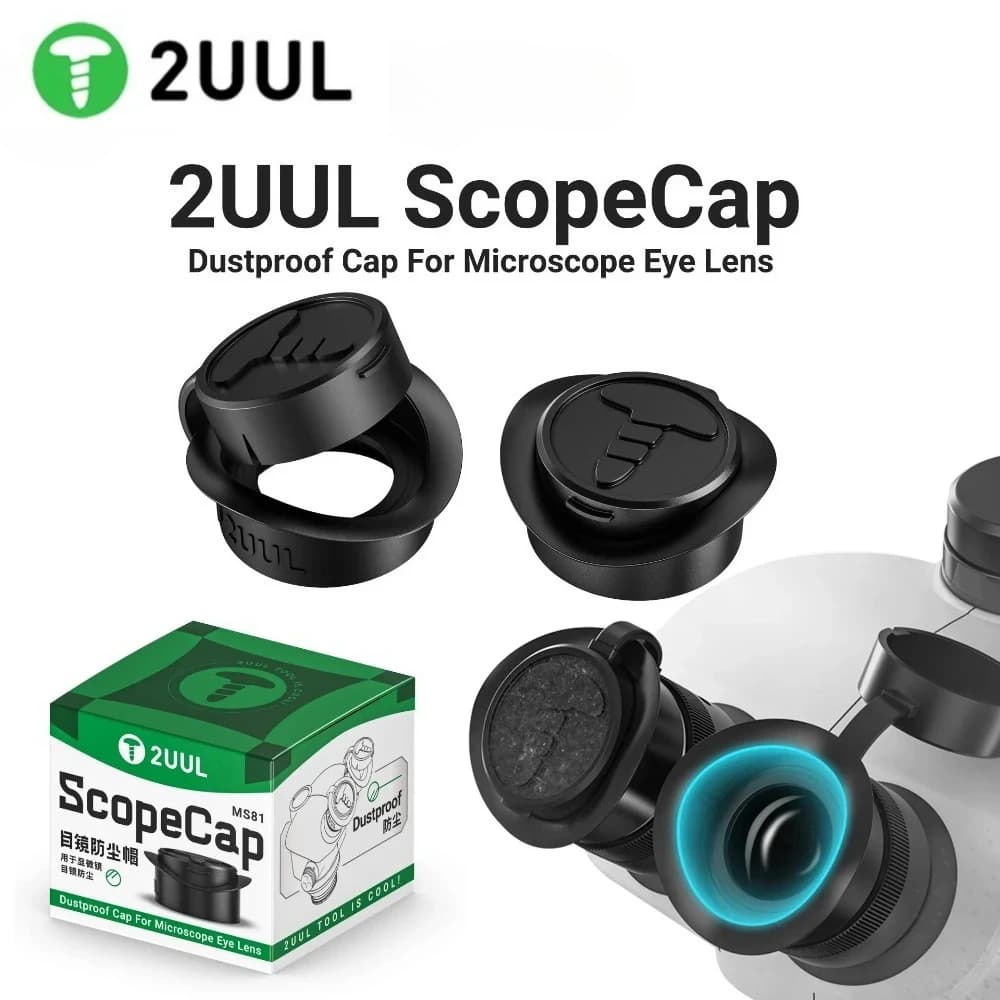 2UUL MS81 ScopeCap Microscopio Oculare Copertura antipolvere Copertura di protezione antipolvere per accessori per microscopio trinoculare binoculare stereo