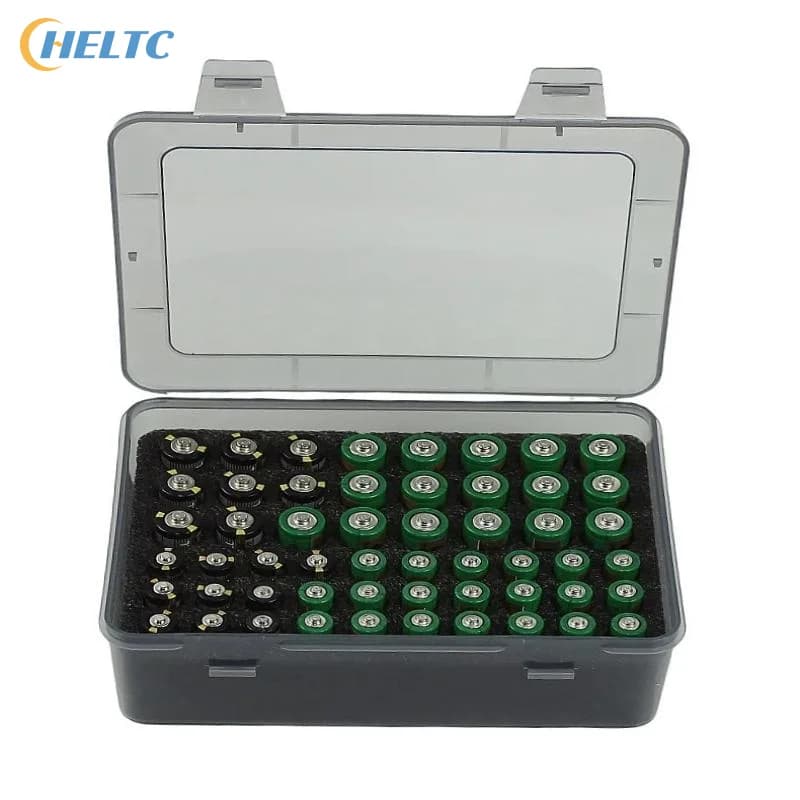 Organizzatore Portabatterie per 54 Batterie AA AAA, Contenitore per Garage, Dispenser per Organizzazione Cassetti Casa
