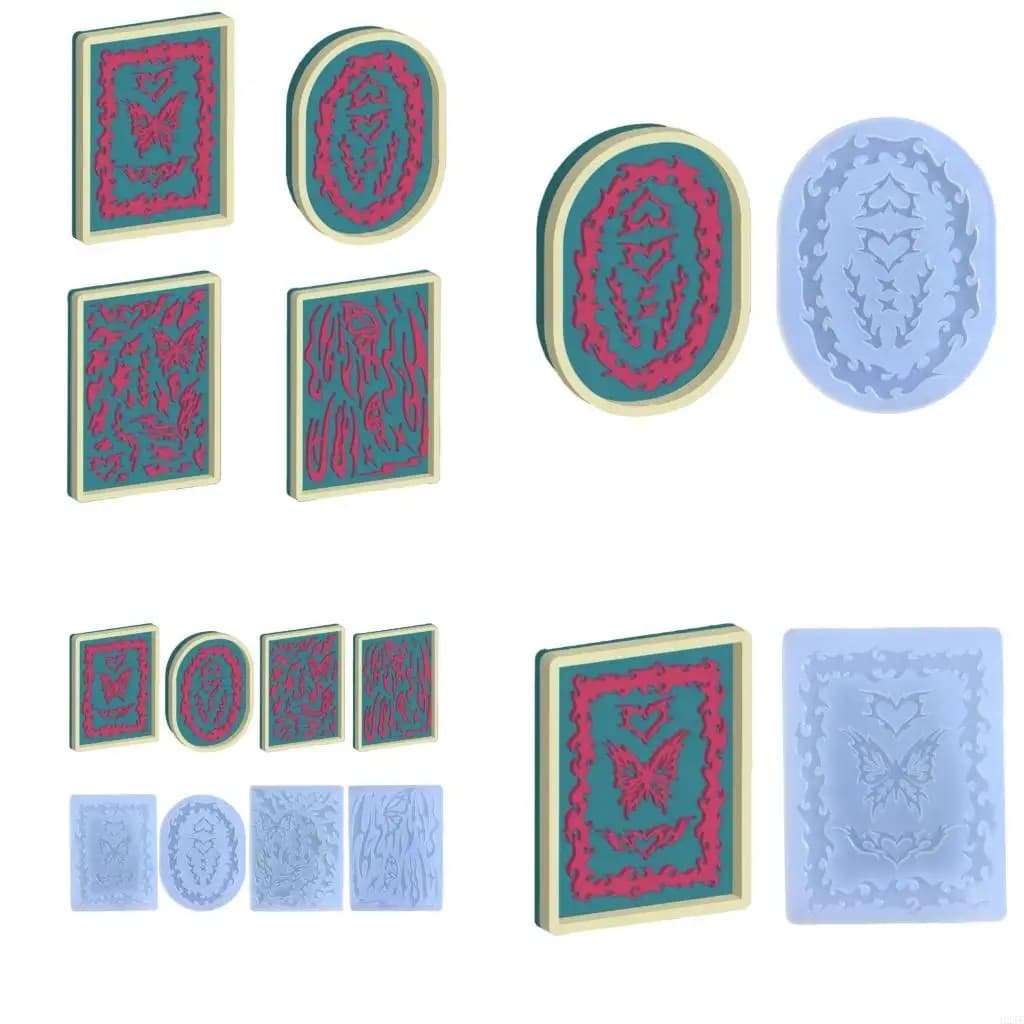 Resin Art Mold Crystal Silicone Mold Epoxy Resin Keychain Pendant Mold