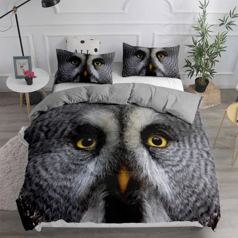 Set di biancheria da letto 180x220 Set copripiumino con testa di animale Set di camera da letto matrimoniale king size super morbido Tessili per la casa in stile europeo americano