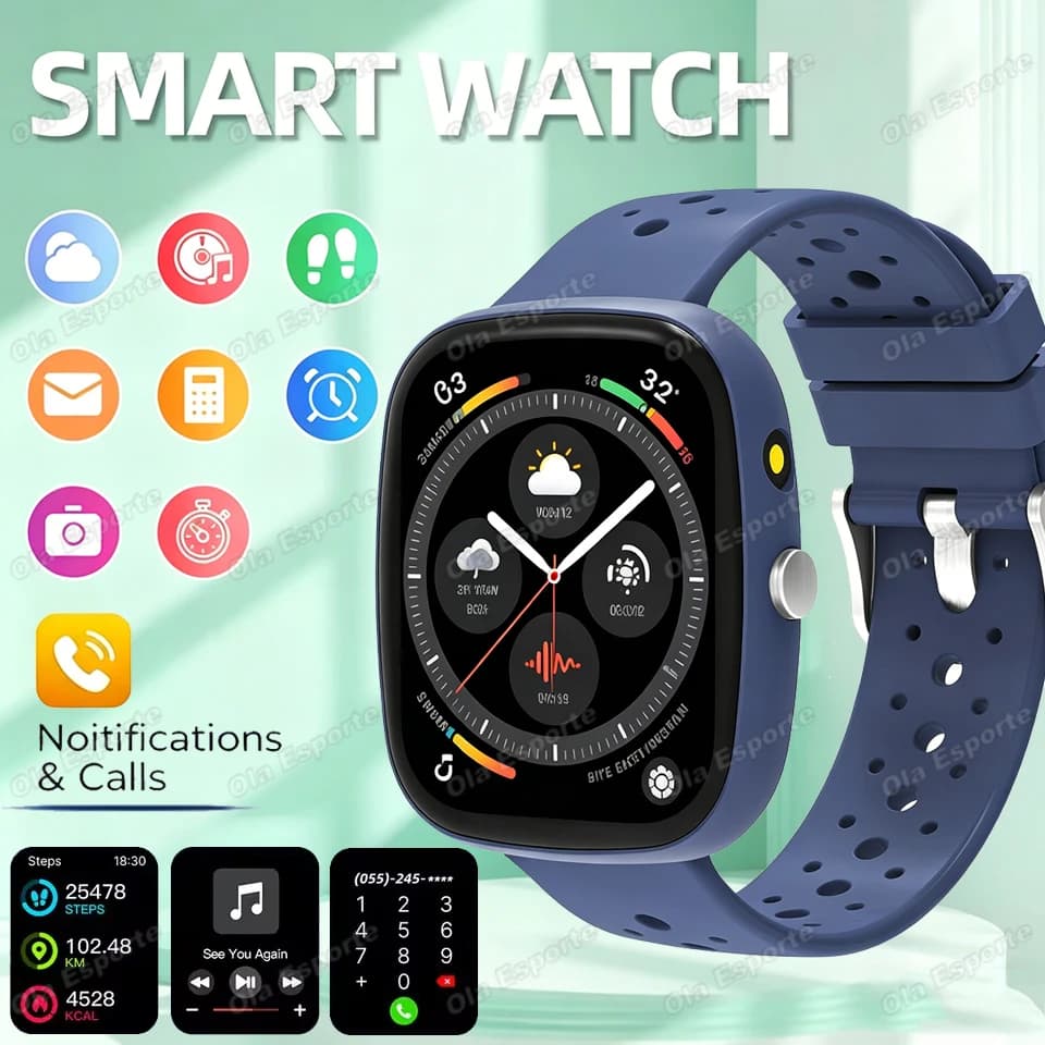Nuovo Smartwatch LED 2026 con Torcia, Chiamate Wireless, Controllo Remoto Fotocamera e Musica, Compatibile Android iOS, Regalo per Uomo e Donna