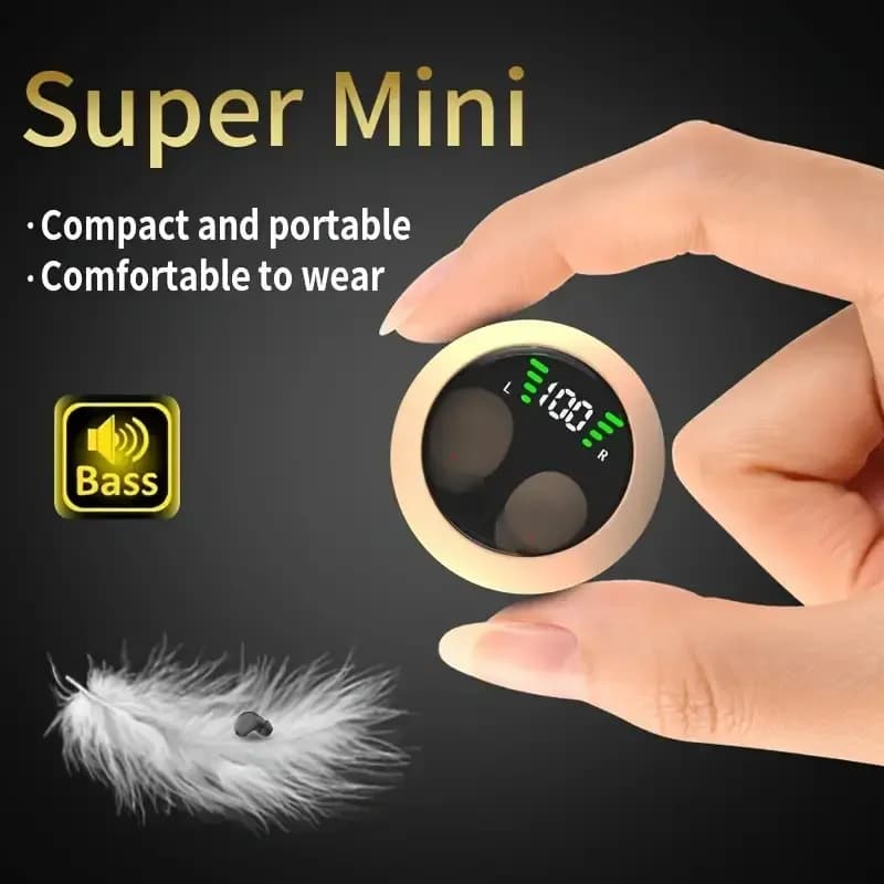 New Mini Sleep Wireless Bluetooth Headphone TWS Headsets With Mic Stereo Sport In-ear Earphone Long Standby HD Call Earbuds Game