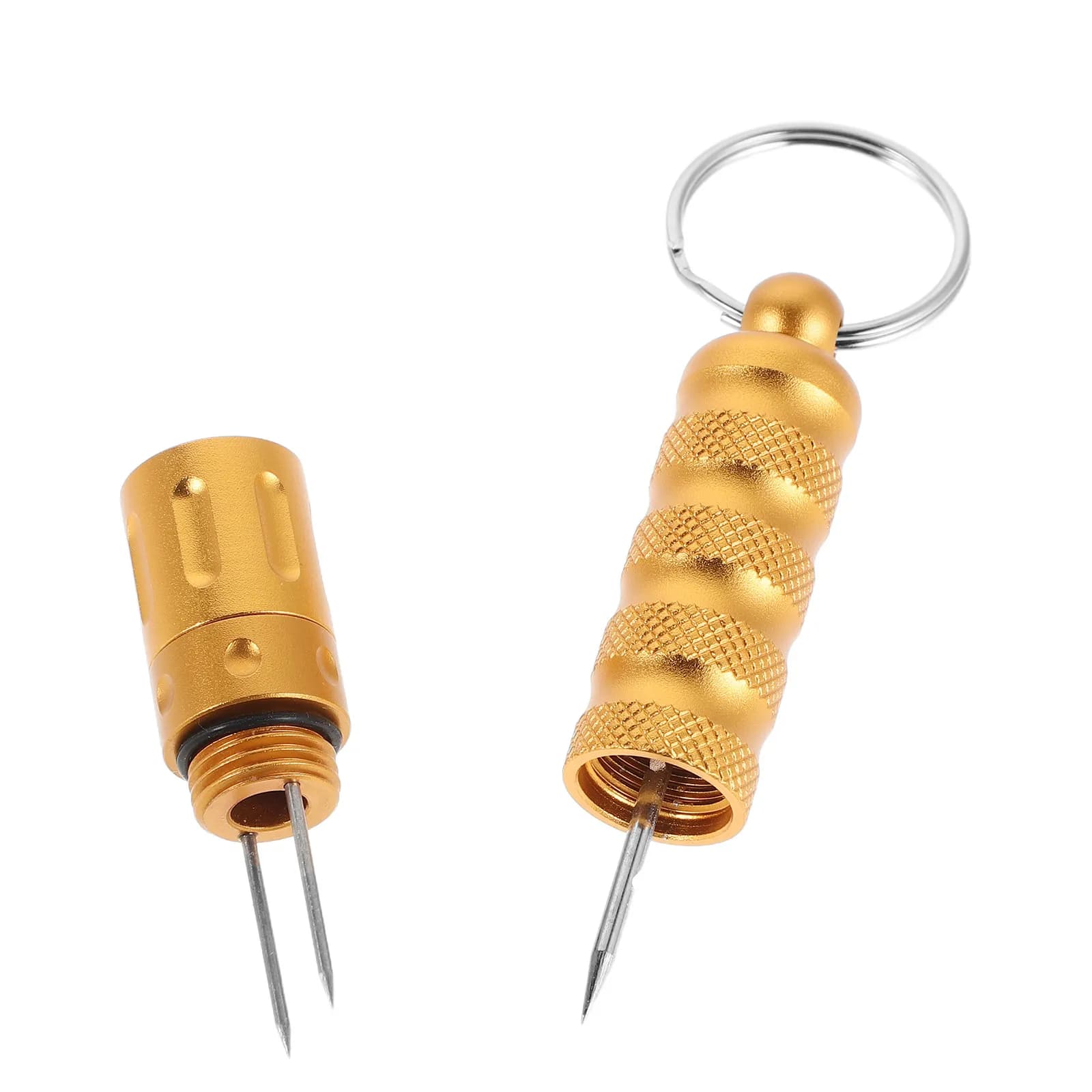Cigar Scissors Punch Needle Hole Cutter Metal Tool Keychain Puncher Opening Tools