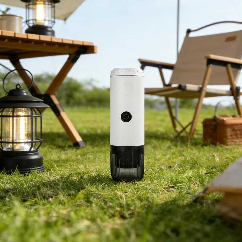 Portable Plastic Battery Espresso Coffee Machine 20 Bar Full Crema 1 Shot Electric Compatible Ground Coffee Capsules