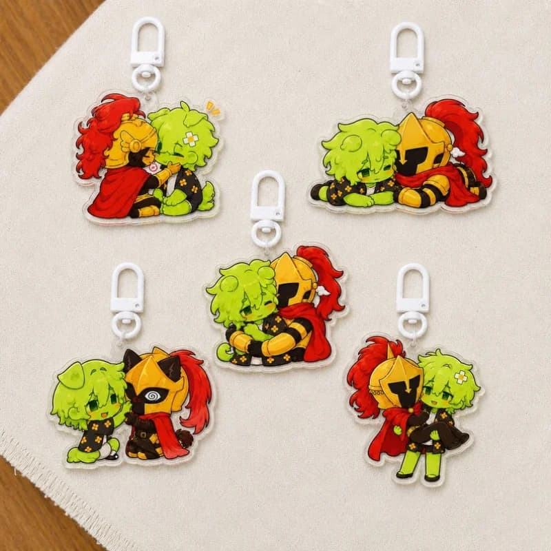 for SFAWTDE Game Peripheral D3rlord3 Avery Mayo Acrylic Keychain Decoration Pendant Backpack Accessories Exquisite Festival Gift