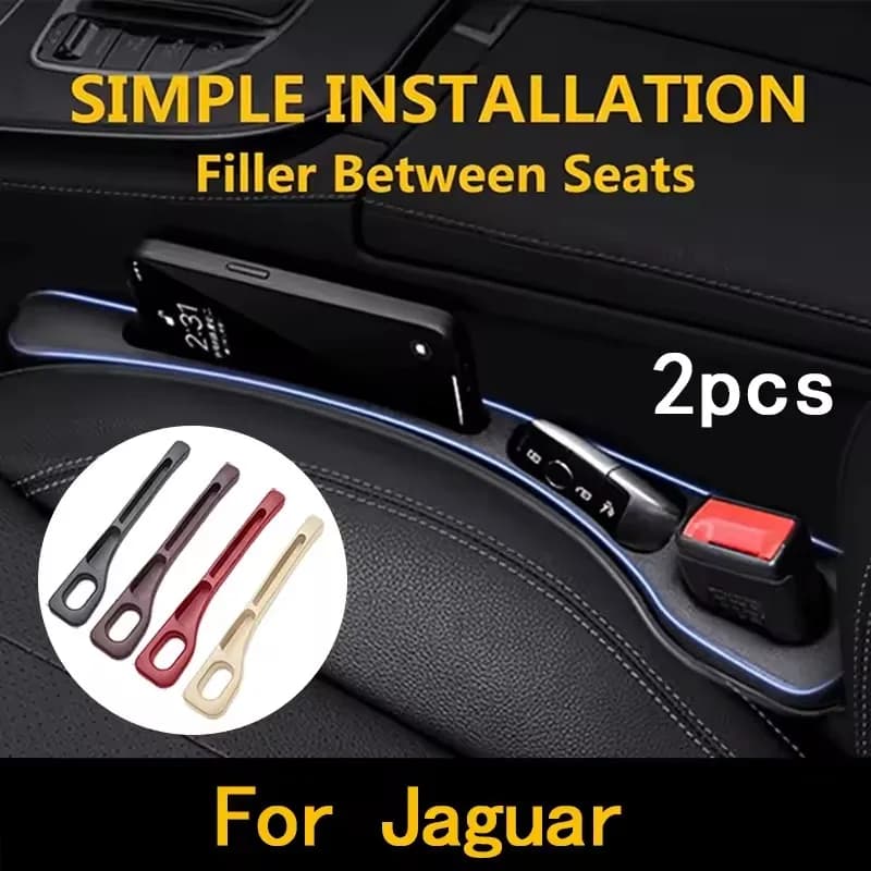 2 Pezzi per Jaguar X S F XF XE XJ XK XEL XFL XJL XJ6 XJS XKR XFR F-Type F-Pace, Accessori per Riempire lo Spazio tra i Sedili dell'Auto