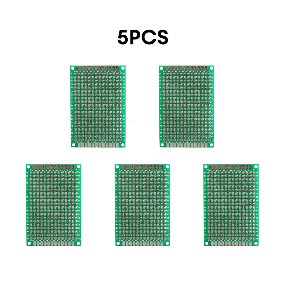 5PCS Double Sided PCB Universale Circuito Stampato 4x6CM Bordo di stagno Piastra di Tagliere FAI DA TE Per Arduino