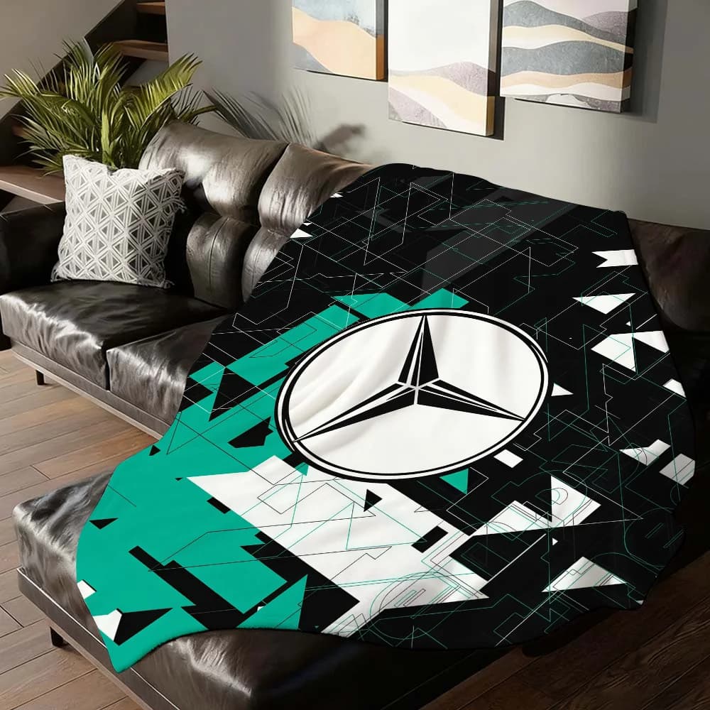 Coperta con stampa di moda per divano letto da ufficio aereo viaggio sonno lettura relax campeggio morbido e caldo A-aMG