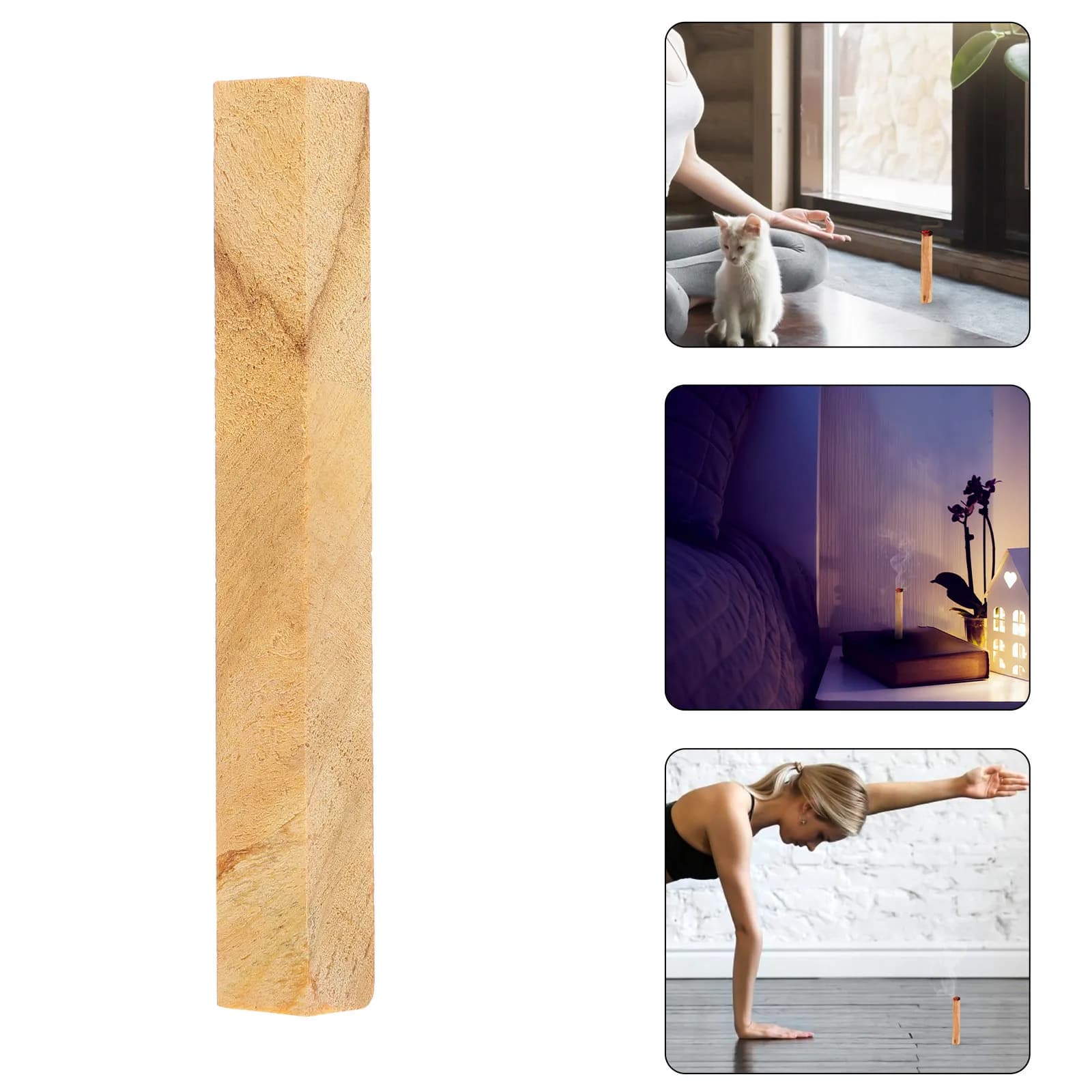 1 Pezzo Bastoncino di Incenso Peruviano Palo Santo Naturale per Meditazione Yoga Aromaterapia Riduzione dello Stress Purificazione