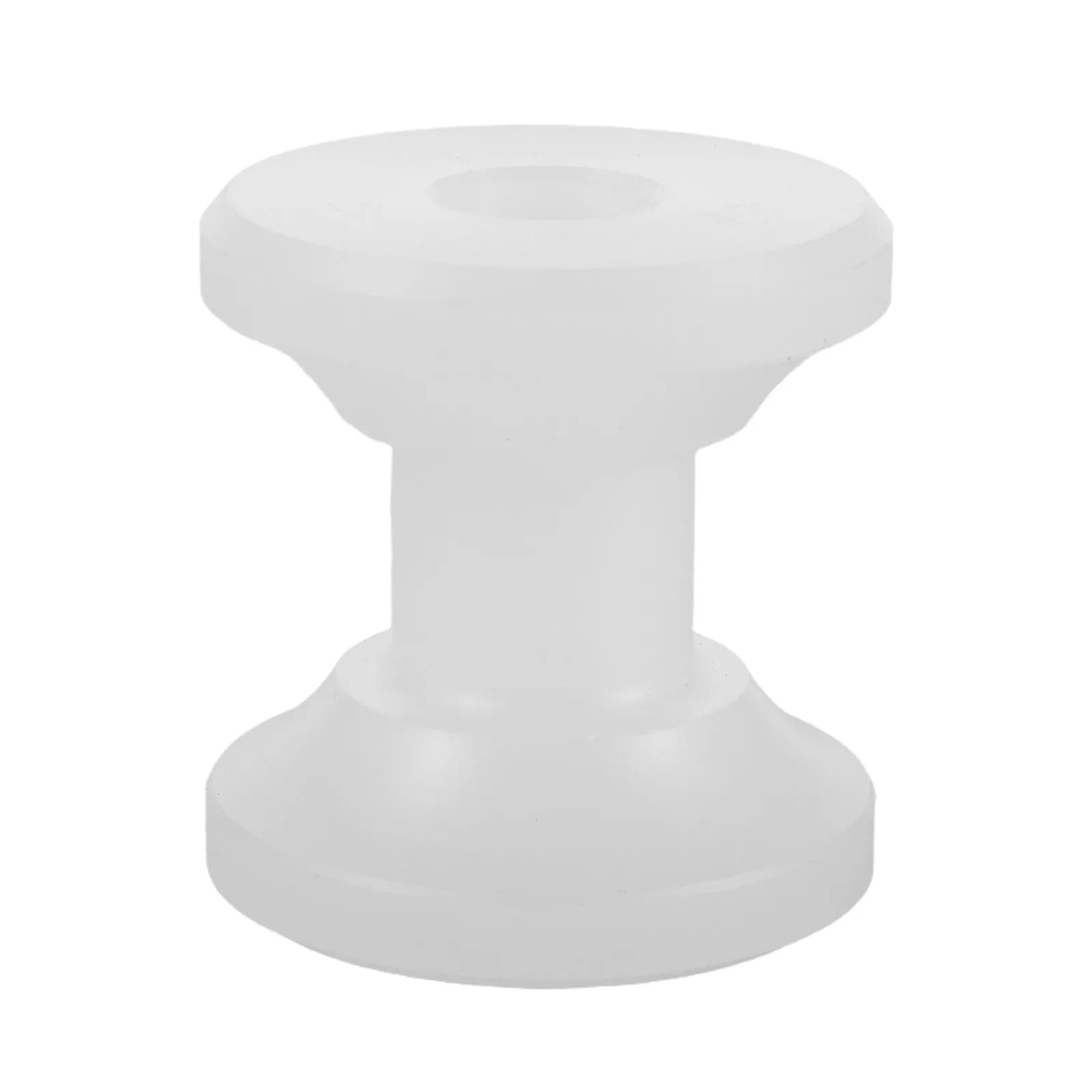 Rullo Ancoraggio Marino in Nylon Bianco Resistente per Barche, Ruota di Ricambio Antiurto per Prua, Rotazione Fluida per Yacht e Kayak