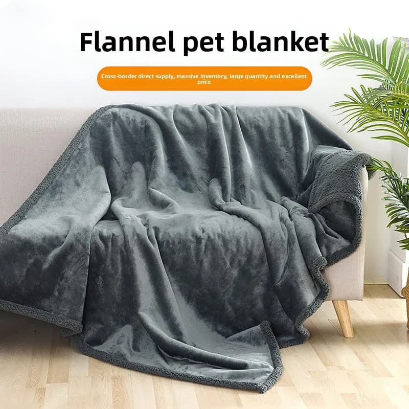Waterproof Pet Blanket Sherpa Fleece Dog Blanket Soft Plush Mat Car Seat Cover For Dogs Cats Travel Bed Pad
