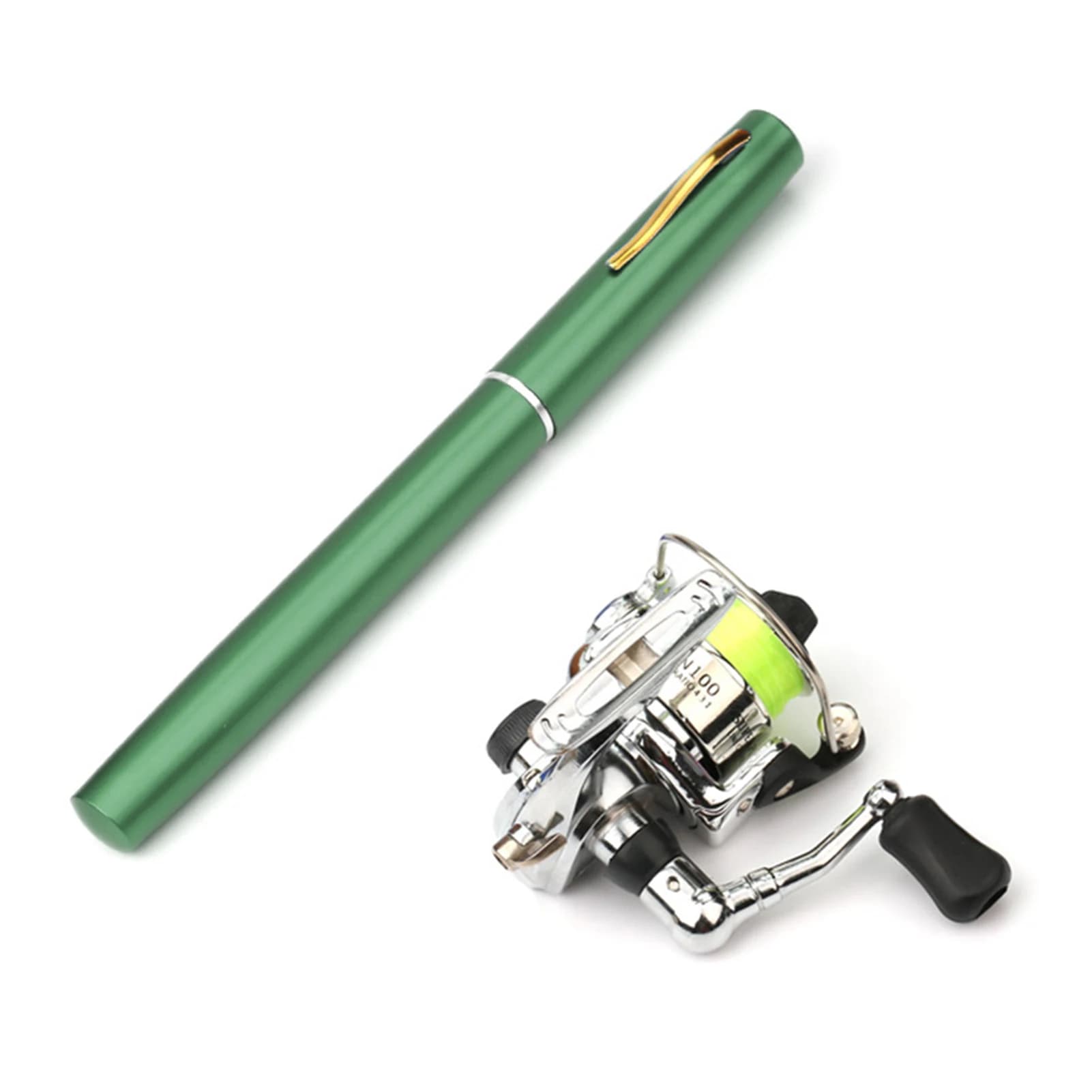 Nuova tasca pieghevole canna da pesca mulinello combinato mini penna canna da pesca kit canna da pesca telescopica mulinello da spinning kit combinato