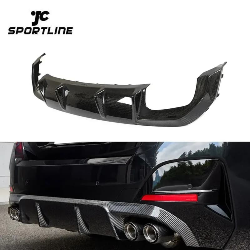 4 G26 Series Carbon Fiber Diffuser for BMW G26 420i 430i 435i M440i 4 Doors 2021 and Successive