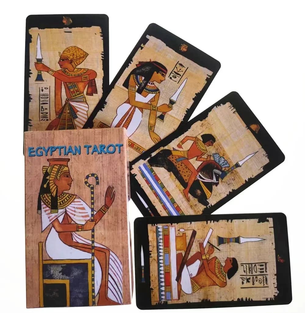 1 pz tarocchi tarocchi egiziani mazzo di carte misterioso gioco da tavolo di divinazione edizione inglese per la festa