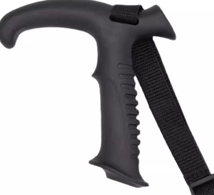 Outdoor Trekking Stick Trekking Climbing Walking Stick Accessory with flanked handle T handle and straight handle