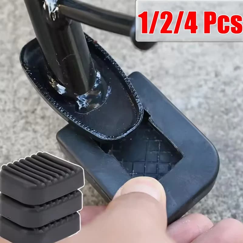 2/4 Pezzi Poggiapiedi per Moto in Gomma Morbida Antiscivolo, Accessori per Estensione Base Scooter
