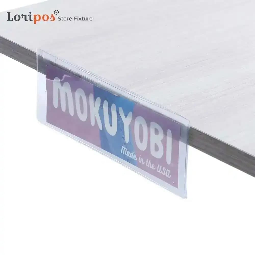 30 Pezzi Custodie Protettive per Etichette Prezzi, Coperture per Menu, Porta Carte per Ristoranti, Custodie per Etichette da Bordo Scaffale, Cartelle Portadocumenti in PVC｜Loripos