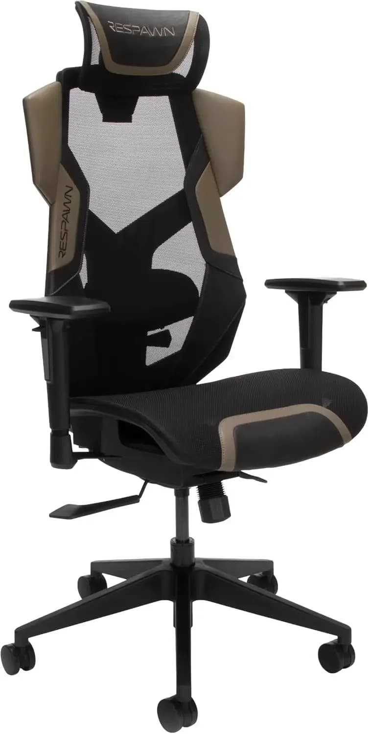 Sedia ergonomica da ufficio e da gaming FLEXX con supporto lombare - Poltrona reclinabile in rete traspirante con poggiatesta e braccioli regolabili, comoda