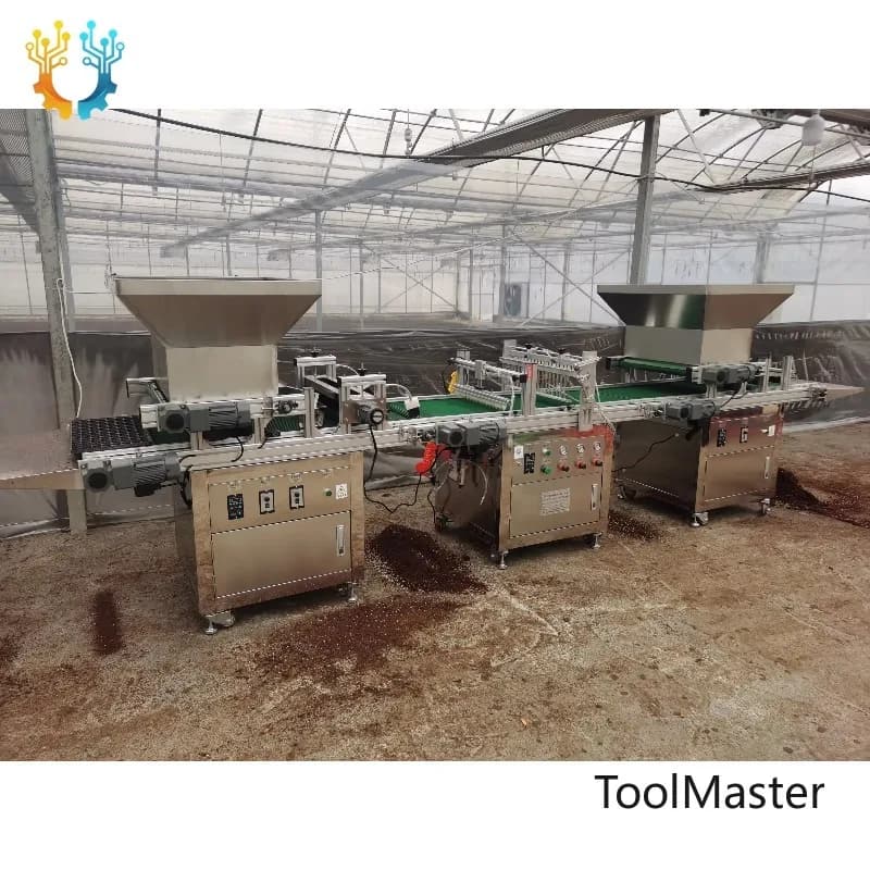 【2026】 Macchina Seminatrice Automatica per Vassoi di Ortaggi con Spandiconcime, Semina Fiori, Macchina Automatica per Vivaio