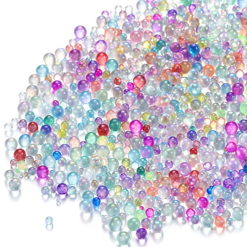 100 g/lotto Colorato Miscela Acqua Bubble Bead Mix Kawaii Riempimenti In Resina Epossidica Mini Perline per FAI DA TE UV Epossidica Artigianato Resina Rifornimenti di Arte