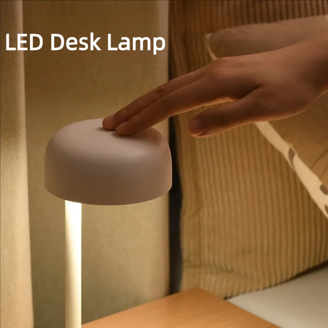 WILIT LED Desk Lamp with Wireless Charging Student Dormitory Office Bedside Table Lamp Bedroom Lighting Night Light Decoration