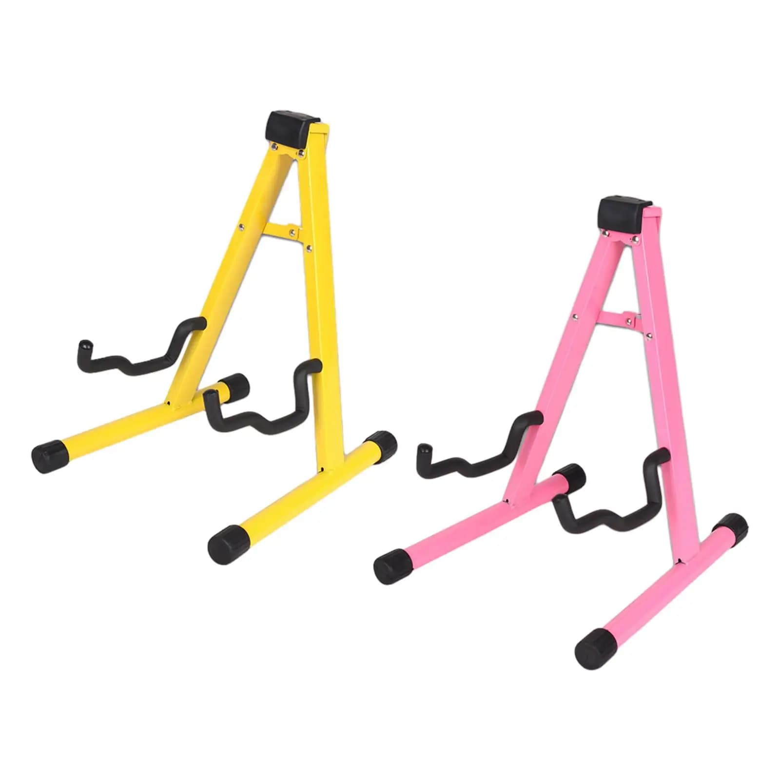 Supporto per chitarra pieghevole con telaio a pavimento universale in metallo per basso elettrico classico acustico Banjo Ukulele portatile