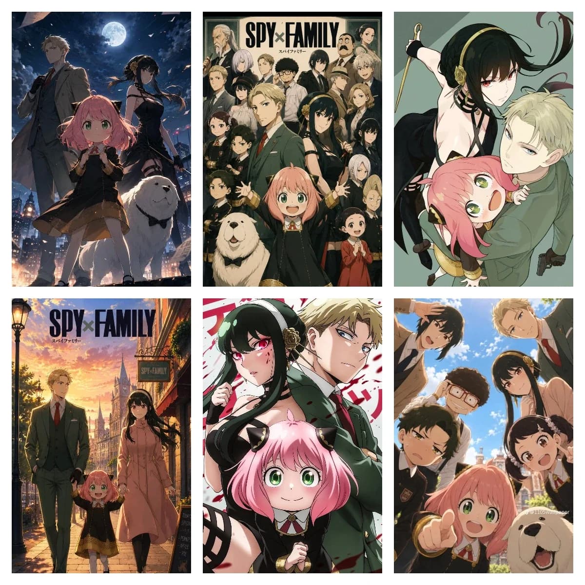 DIY Spy X Family Anime Character Diamond Painting Mystical Fantasy Modern Wall Decoration for Living Room Bedroom