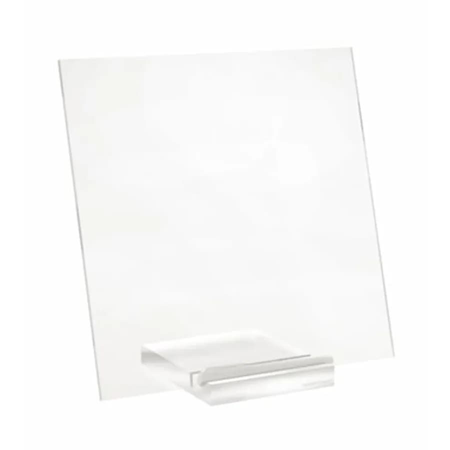 Lavagna cancellabile in acrilico e tablet per appunti con pennarello per scrivania con supporto in acrilico trasparente 12" x 6" x 11.5" 31384