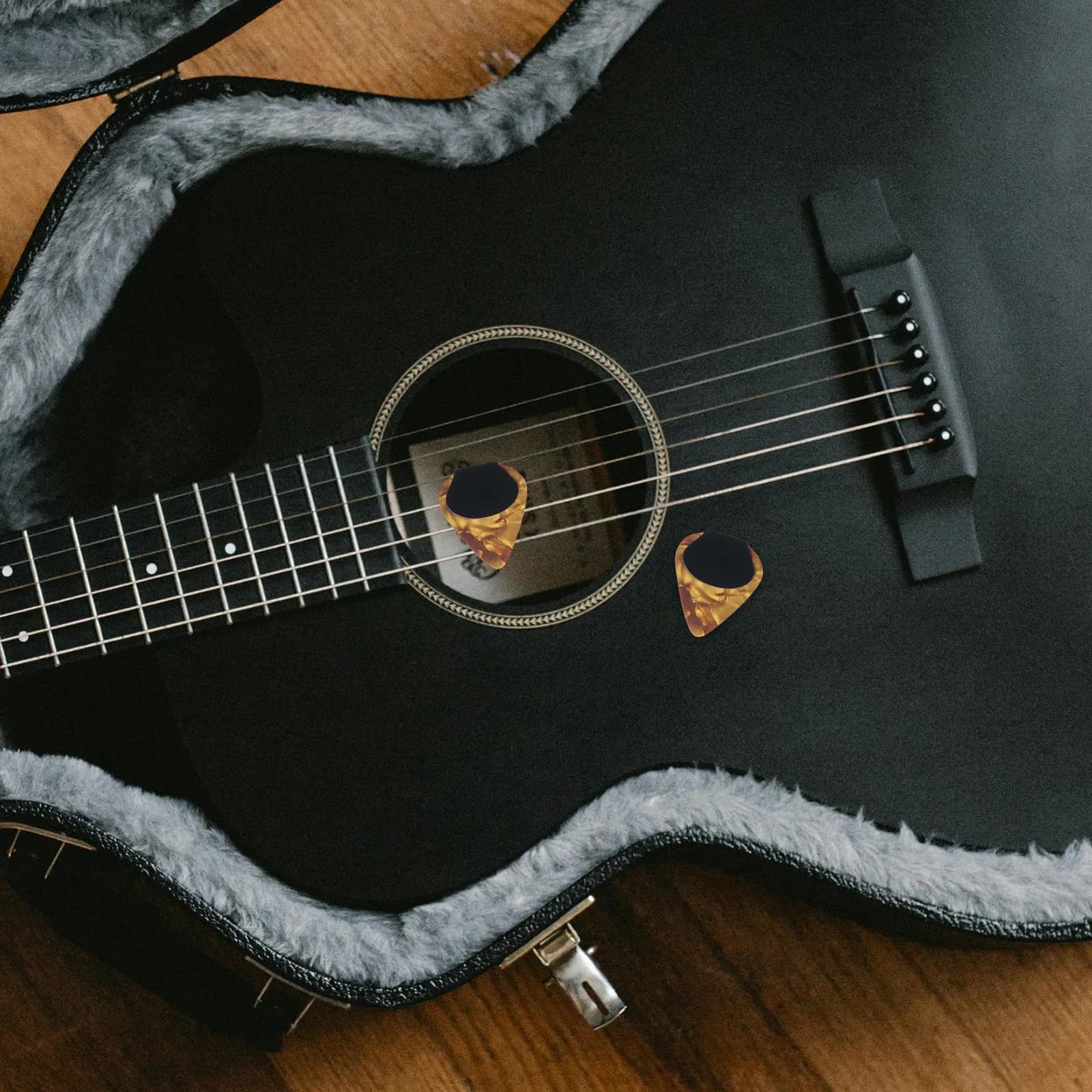 20 Pezzi Plettri per Chitarra in EVA Autoadesivi Antiscivolo per Suono Stabile e Comfort Migliorato delle Dita