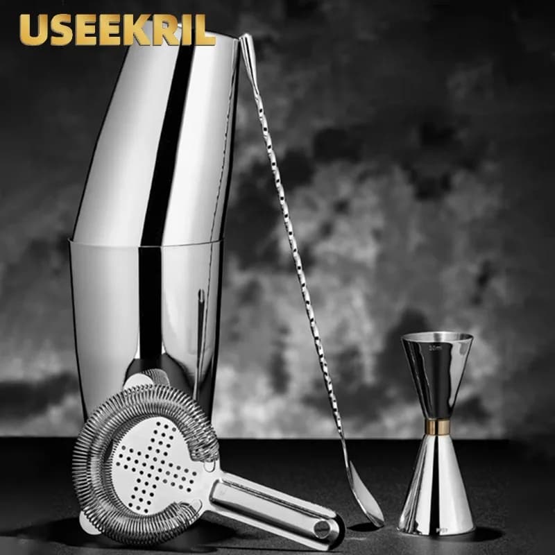 American Boston Cocktail Shaker Set Shaker da Cocktail in acciaio inossidabile strumenti professionali per barman Bar Shaker Set accessorio da Bar