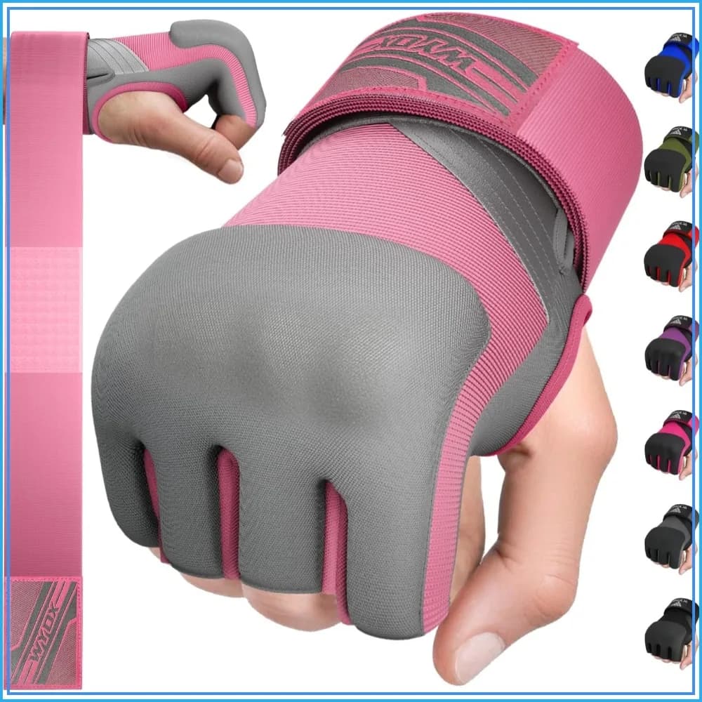 Quick Gel Hand Wraps for Boxing, Muay Thai, MMA - 80cm Wrist Support, Padded Knuckle Protection for Men & Women