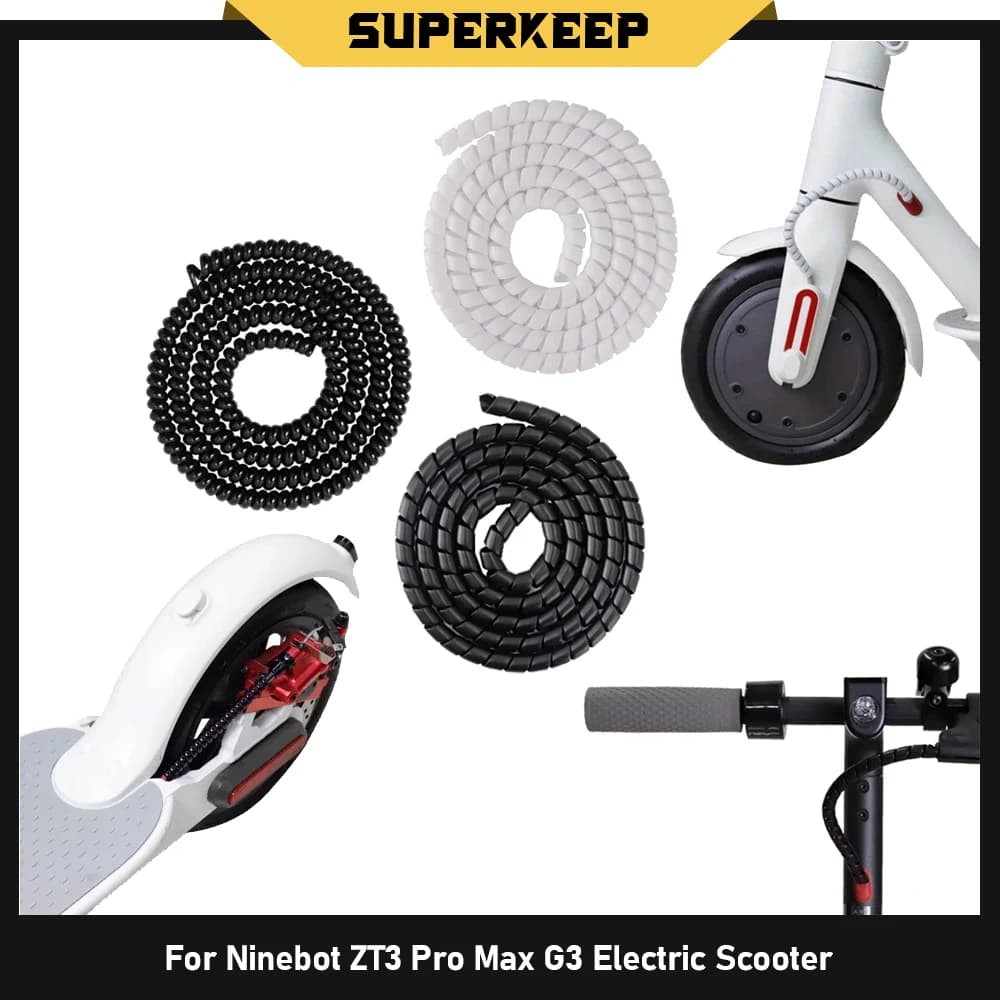 1M Tube Winding Line Protector for Ninebot MAX G3 ZT3 Pro F3 E3 for Xiaomi Mi5 Mi6 for Kukirin G2 for INOKIM Scooter Accessories