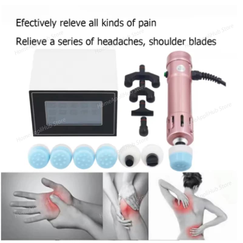 250MJ Pistola per chiropratica ad onde d'urto 2 in 1 Massaggiatore Trattamento ED Fisioterapia Sollievo dal dolore corporeo Macchina per terapia ad onde d'urto Massaggiatore