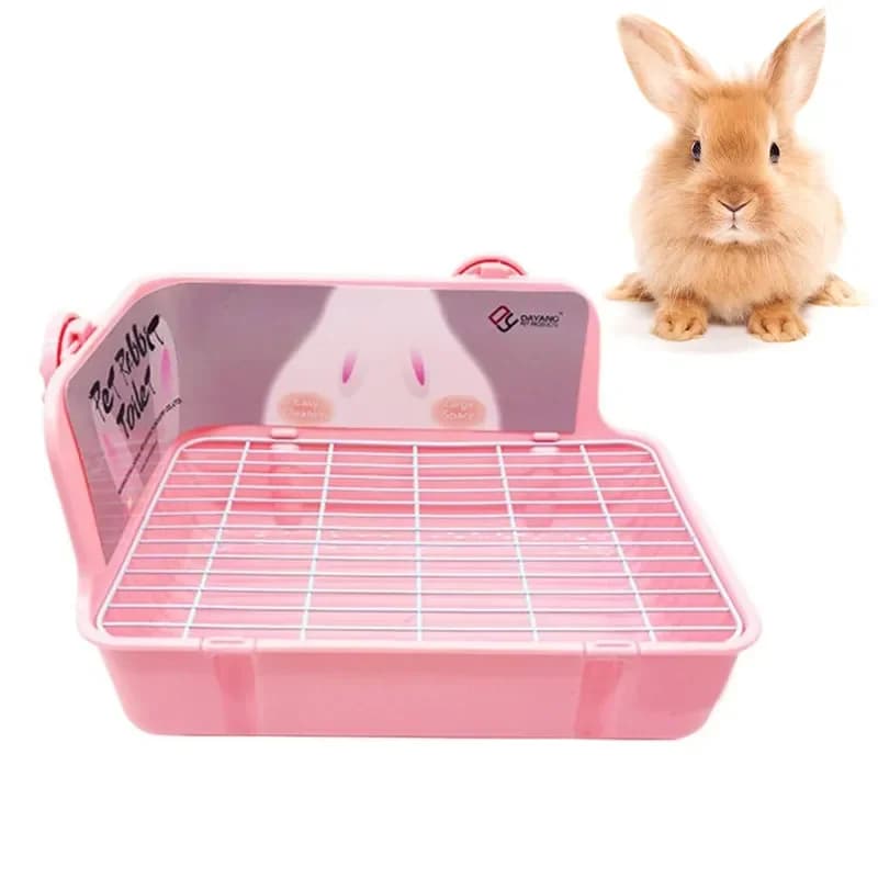 Hamster Cat Rabbit Toilet Pet Litter Corner Trays Indoor Clean Guinea Pig Potty Small Training Defecation Small Animal Toilet