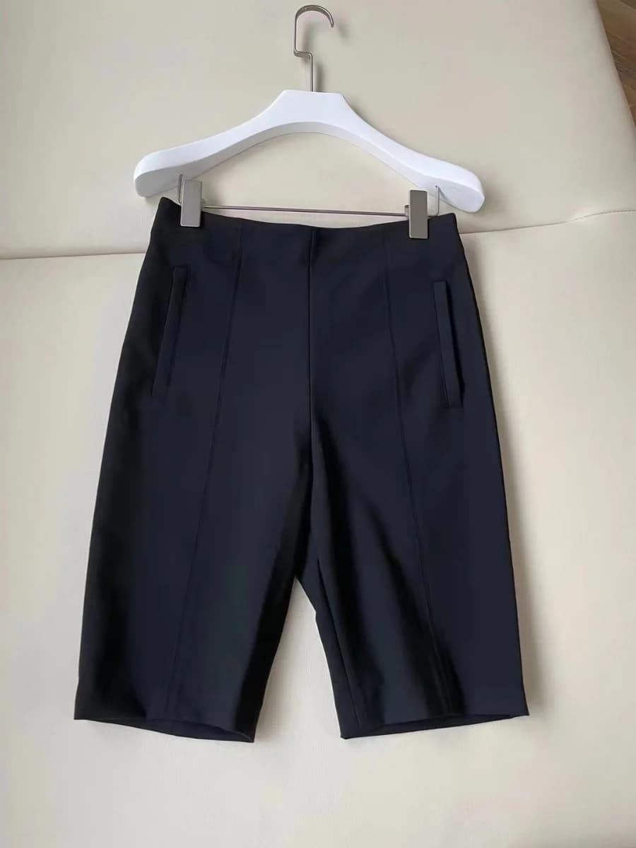Pantaloncini da Ciclismo a Vita Alta a 4/4, Comodi, Traspiranti, Modellanti, Allungano le Gambe, alla Moda, Versatili, Nuovi Arrivi Estivi