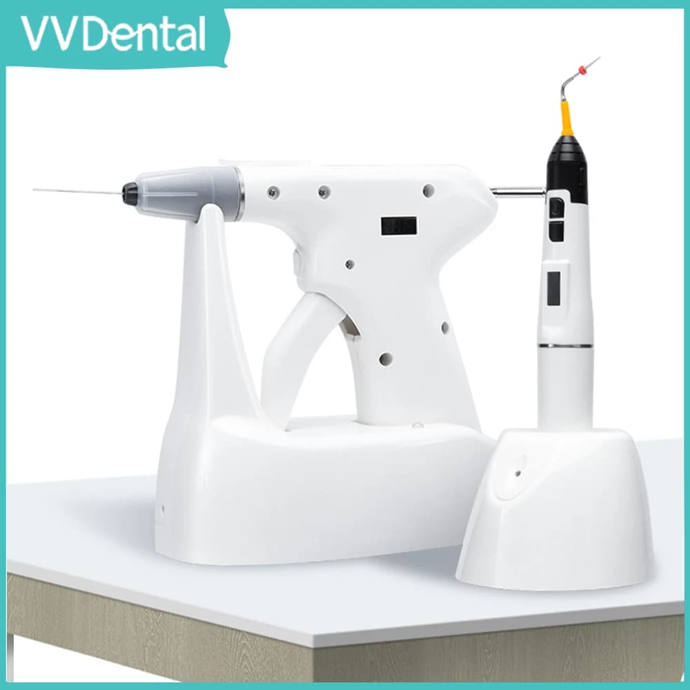 VVDental Pistole Termiche per Endodonzia Dentale, Set Sistema di Riempimento Gutta-Percha, Attrezzatura per Dentisti con Controllo della Temperatura