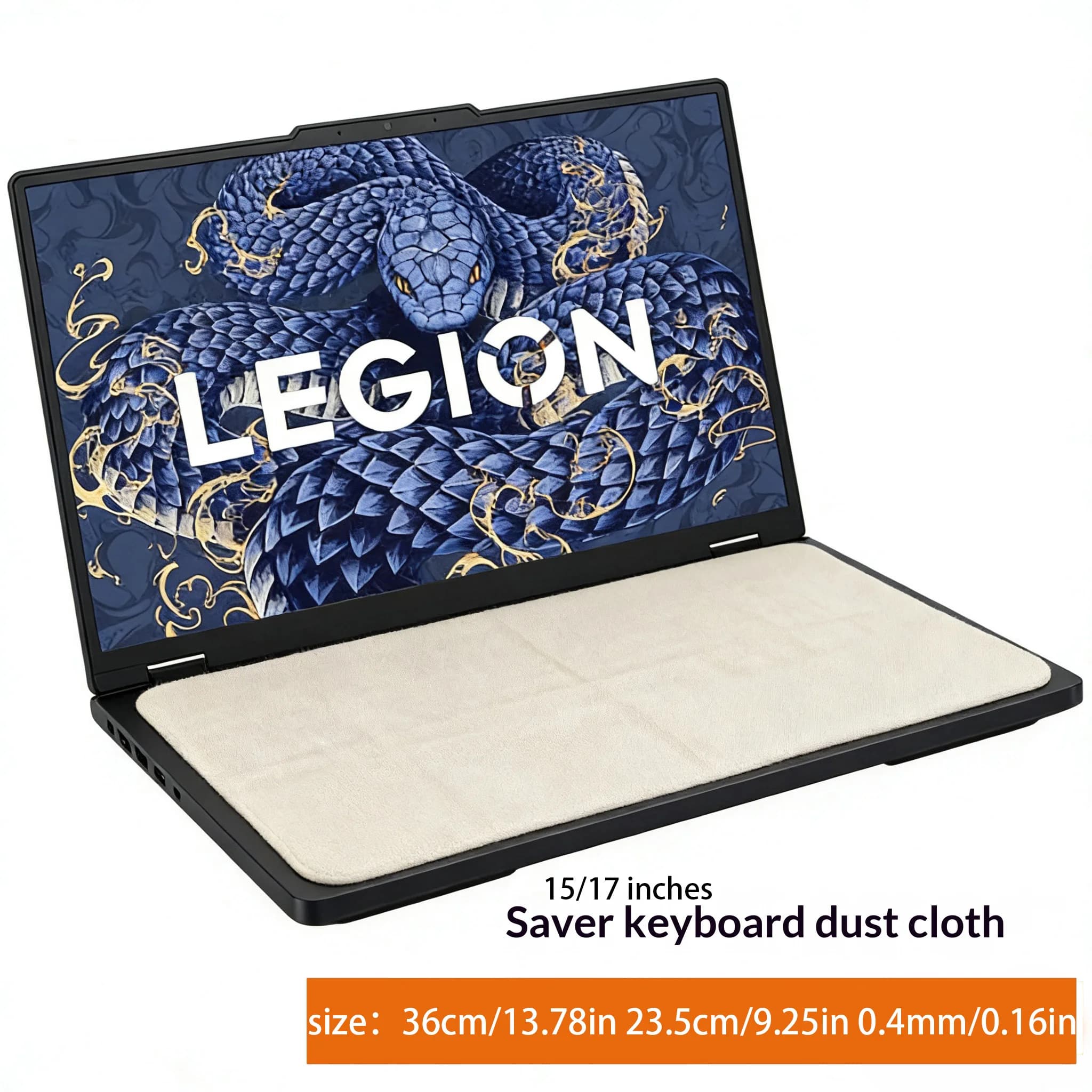 Panno antipolvere per tastiera in microfibra compatibile con il copertura protettivo antipolvere ultra sottile per laptop da gioco Lenovo Legion