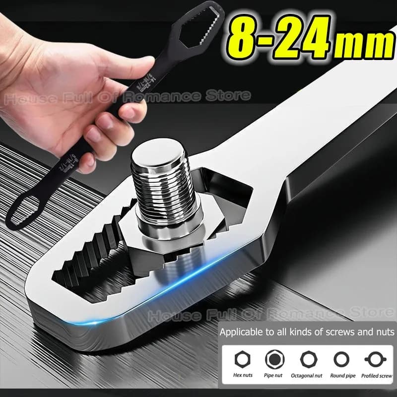 Chiave Torx Universale 8-24mm Autoregolante, Chiavi Regolabili a Doppia Testa, Utensili Manuali per Fabbrica